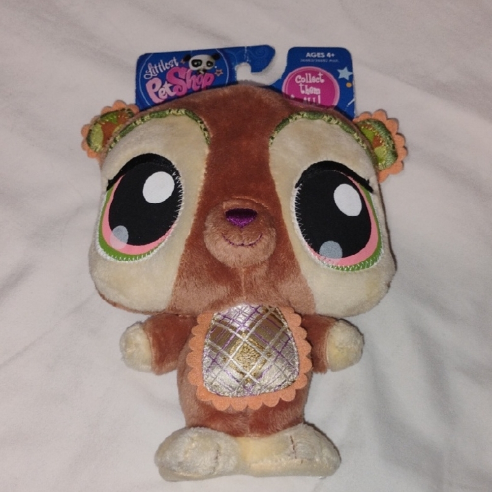 NWT Littlest Pet Shop Plush Bear Stuffed Animal